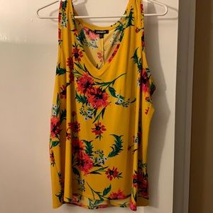 Express size large loose flowy sleeveless top